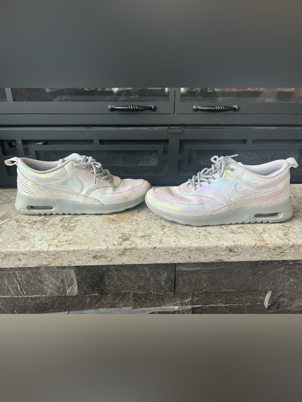 Nike Women’s Iridescent Thea Air Max Sneakers - Picture 2 of 7